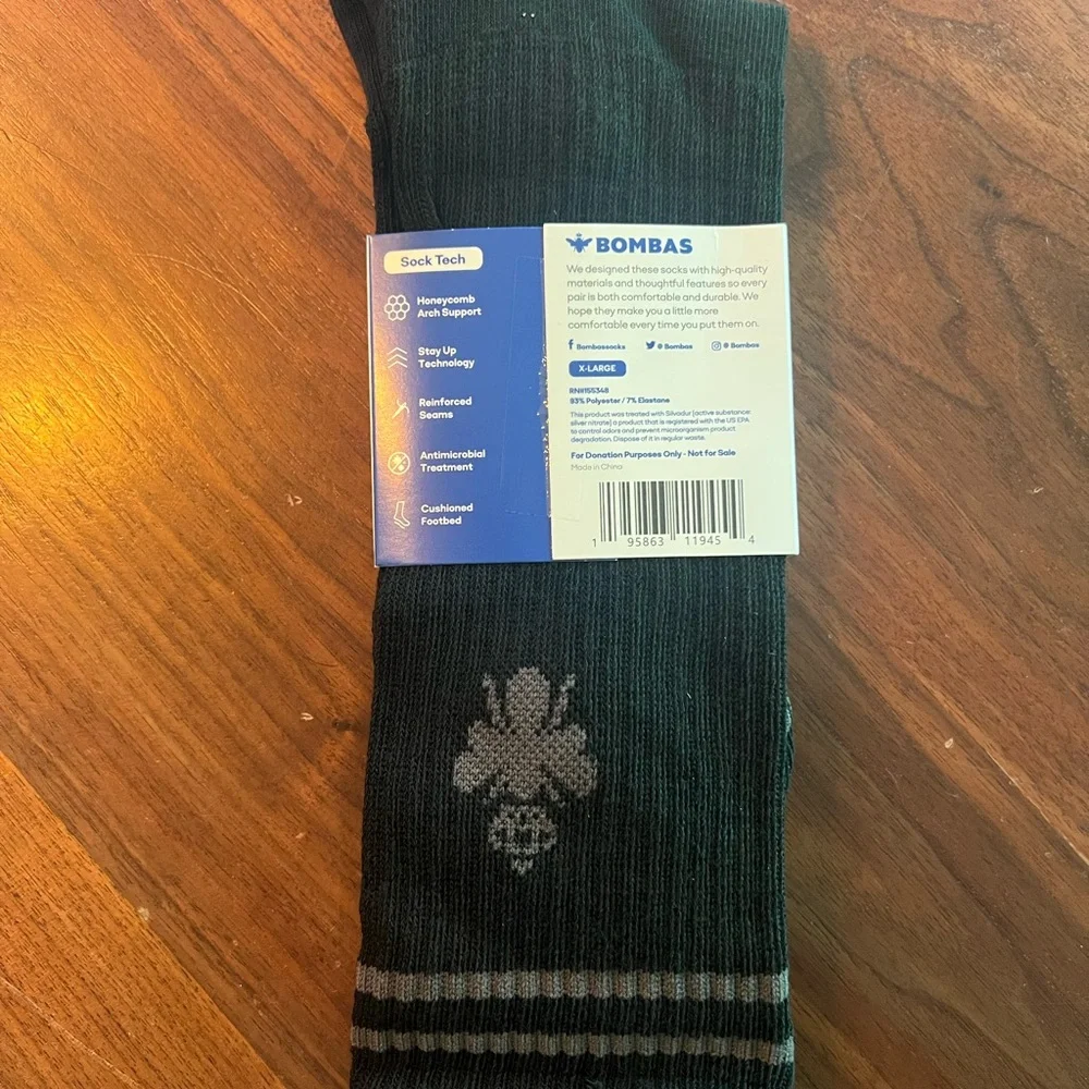 Bombas Men's Black and Gray Casual Socks - 10 PACK - Picture 3 of 3